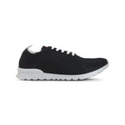 Black Kiton knit low-top sneakers, front view