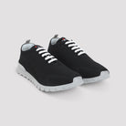 Black Kiton knit low-top sneakers, sole detail