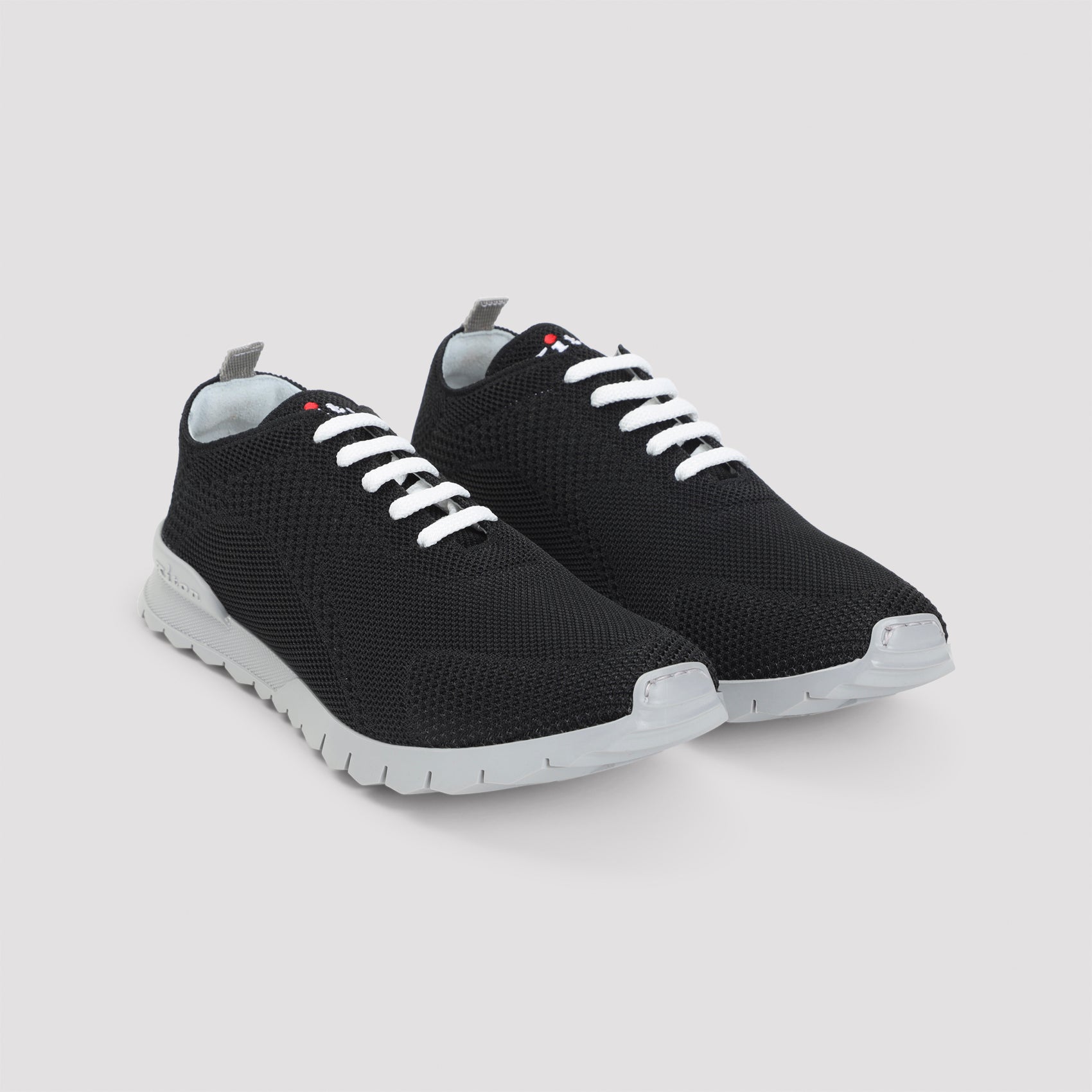 Black Kiton knit low-top sneakers, sole detail