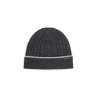 Dark grey Kiton cable-knit beanie showing textured pattern detail