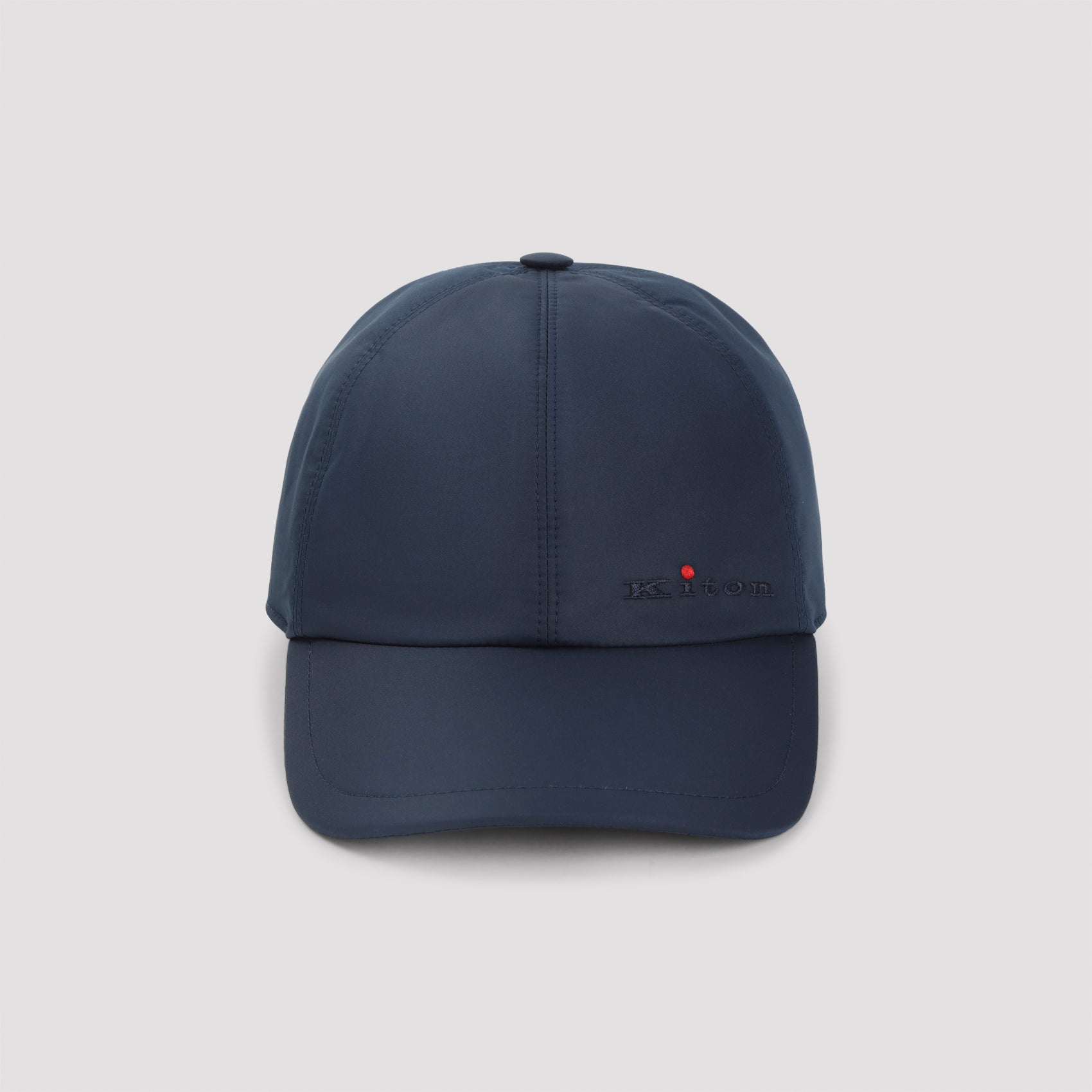 Navy Kiton baseball cap in technical fabric, front view