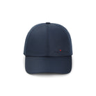 Navy Kiton baseball cap with embroidered logo, side angle