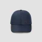 Navy Kiton baseball cap showing curved brim, three-quarter view