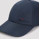 Navy Kiton baseball cap detail of embroidered logo