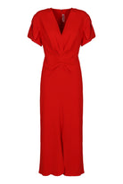 GATHERED DETAILS DRESS Victoria Beckham red 6