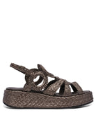 BROWN RUBBER SANDALS Pons Quintana BROWN 35