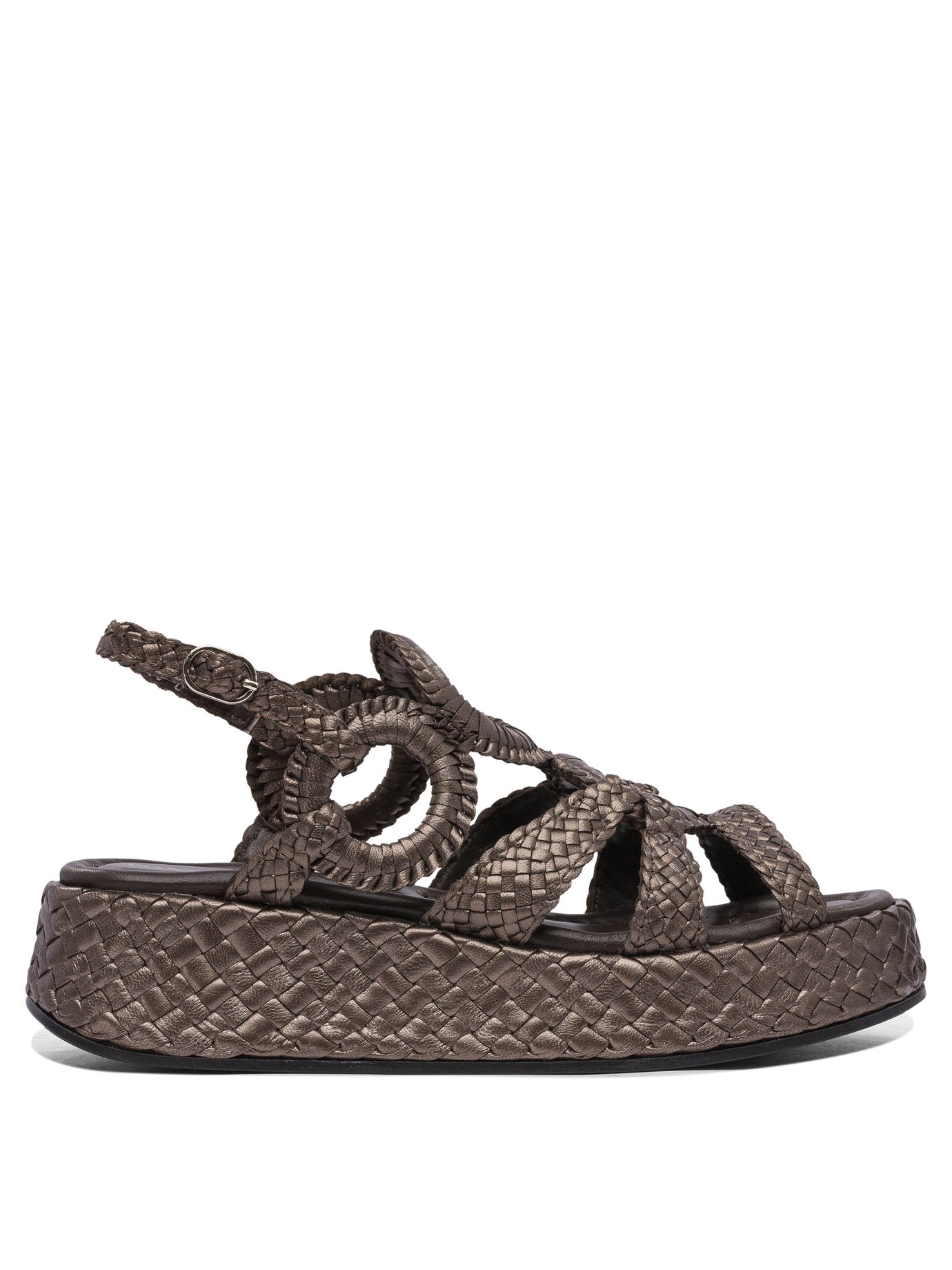 BROWN RUBBER SANDALS Pons Quintana BROWN 35