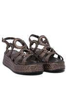 BROWN RUBBER SANDALS Pons Quintana