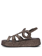 BROWN RUBBER SANDALS Pons Quintana