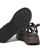 BROWN RUBBER SANDALS Pons Quintana