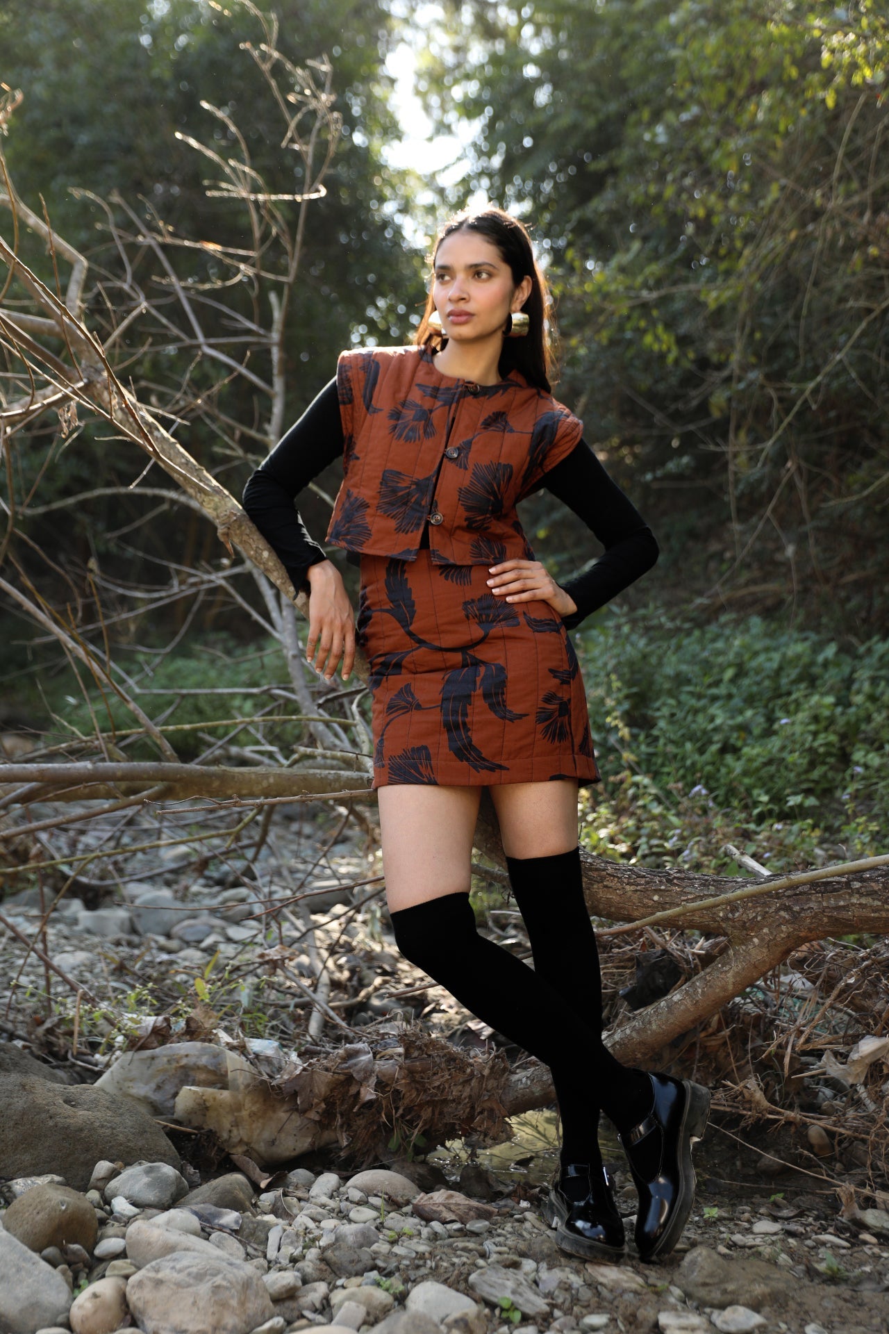 Beyond by Vera Lexie vest with cap sleeves, side angle