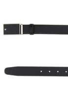 BLACK LEATHER REVERSIBLE BELT MONTBLANC