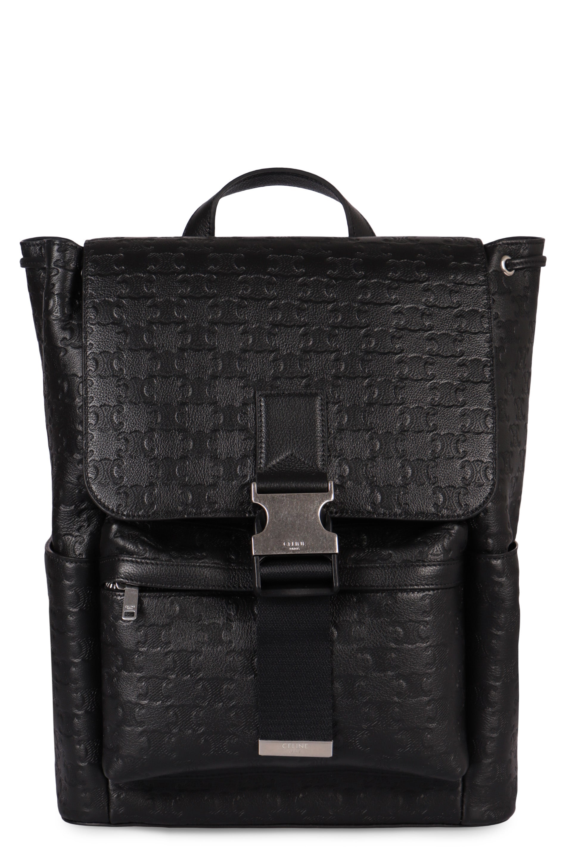 PRINTED LEATHER BACKPACK Celine black TU