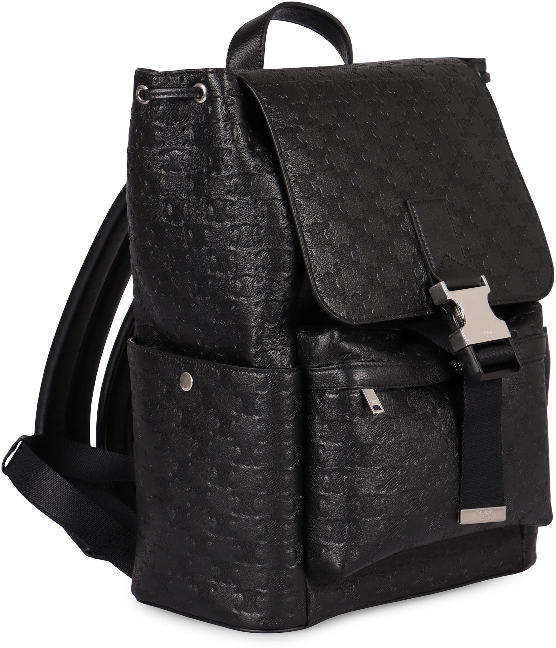 PRINTED LEATHER BACKPACK Celine