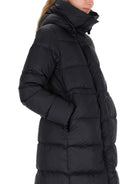 Black Canada Goose Montgomery coat detail view by Canada Goose