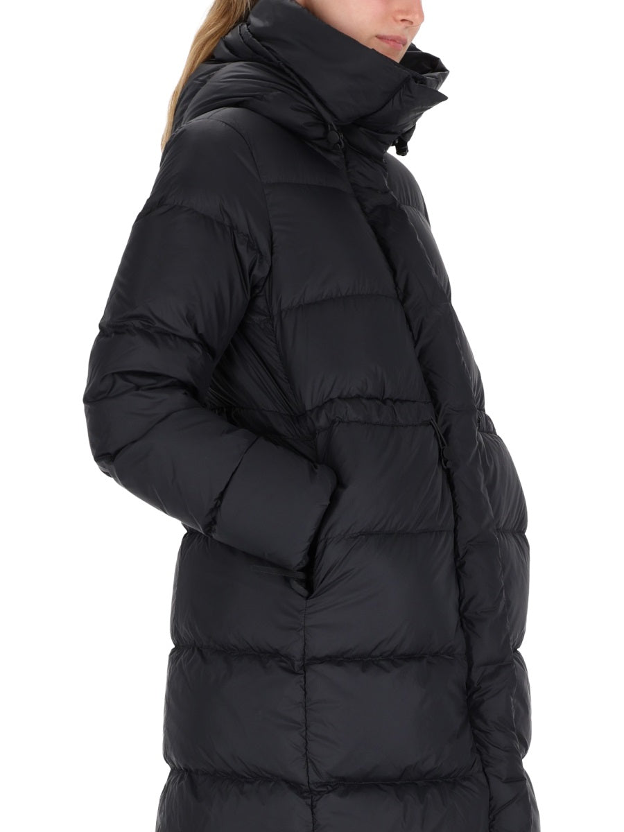 Black Canada Goose Montgomery coat detail view by Canada Goose