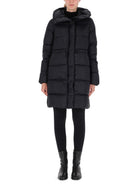 Black Canada Goose Montgomery down-filled coat, front view