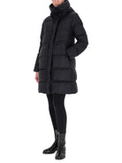 Black Canada Goose Montgomery coat, back view