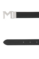 BLACK LEATHER REVERSIBLE BELT MONTBLANC