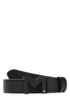 BLACK LEATHER REVERSIBLE BELT MONTBLANC BLACK TU