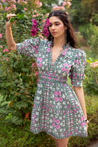 Beyond by Vera Alice dress flat lay showing floral print pattern