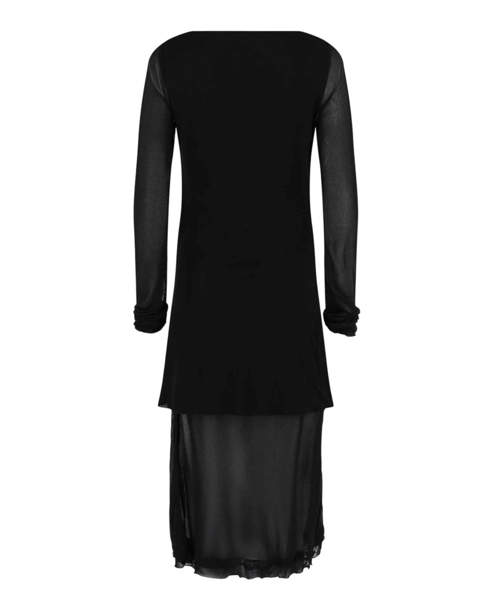 Ferragamo Womens Ruched Long Sleeve Mini Dress, 40 / Black
