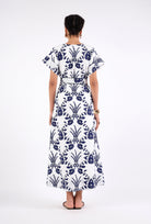 Multicolor floral maxi dress by Beyond by Vera, three-quarter view