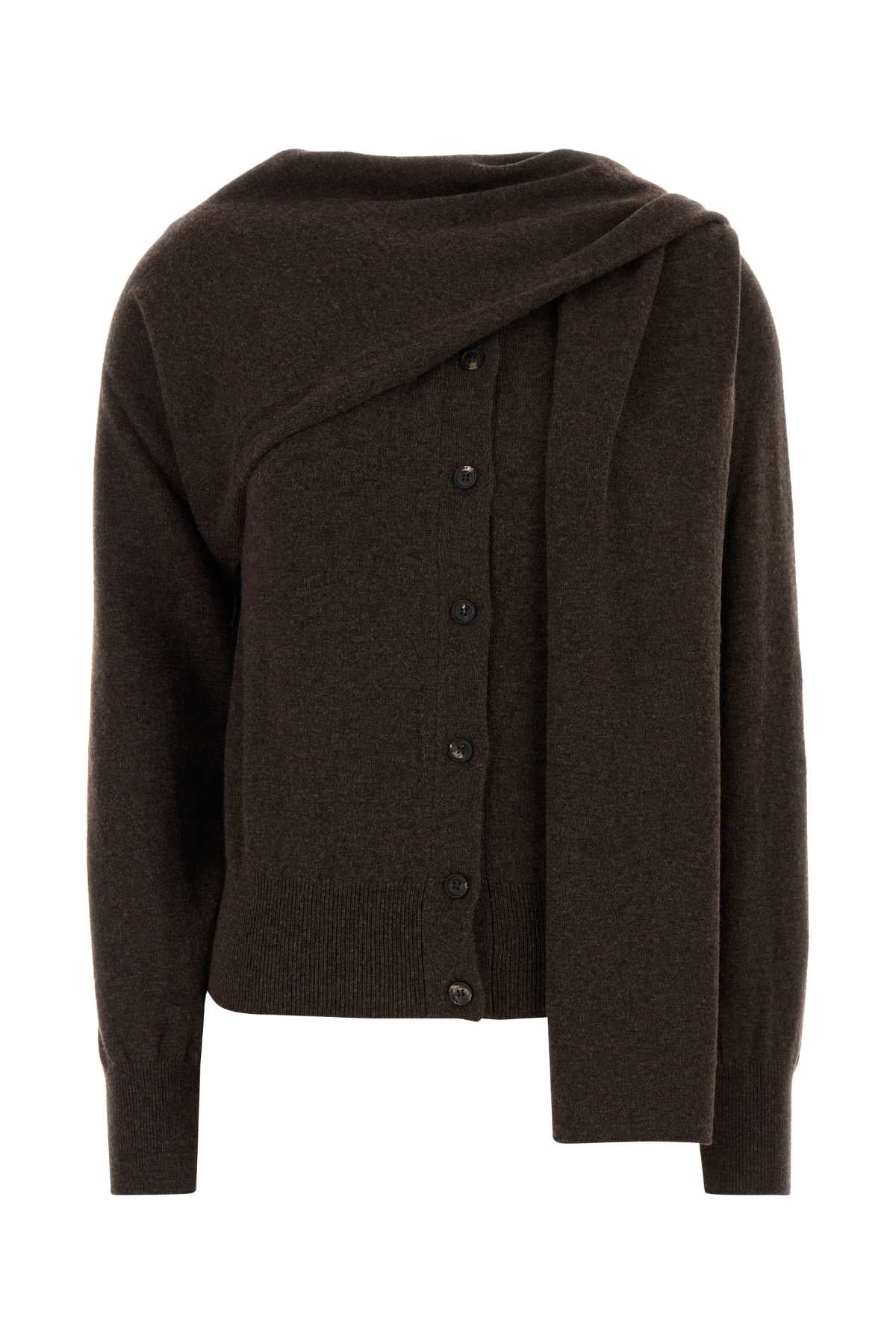 BROWN CASHMERE CARDIGAN Ferragamo BROWN XS