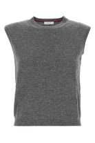 GREY STRETCH CASHMERE BLEND VEST Ferragamo GREY S