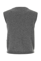 GREY STRETCH CASHMERE BLEND VEST Ferragamo