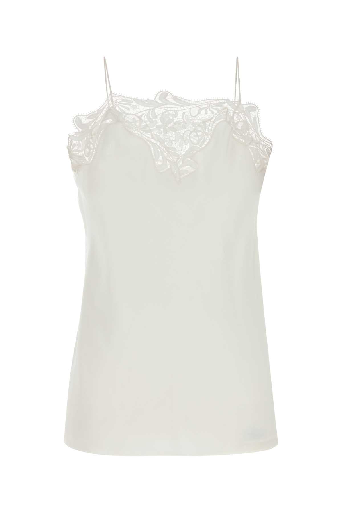 WHITE CREPE TOP Ferragamo WHITE 38