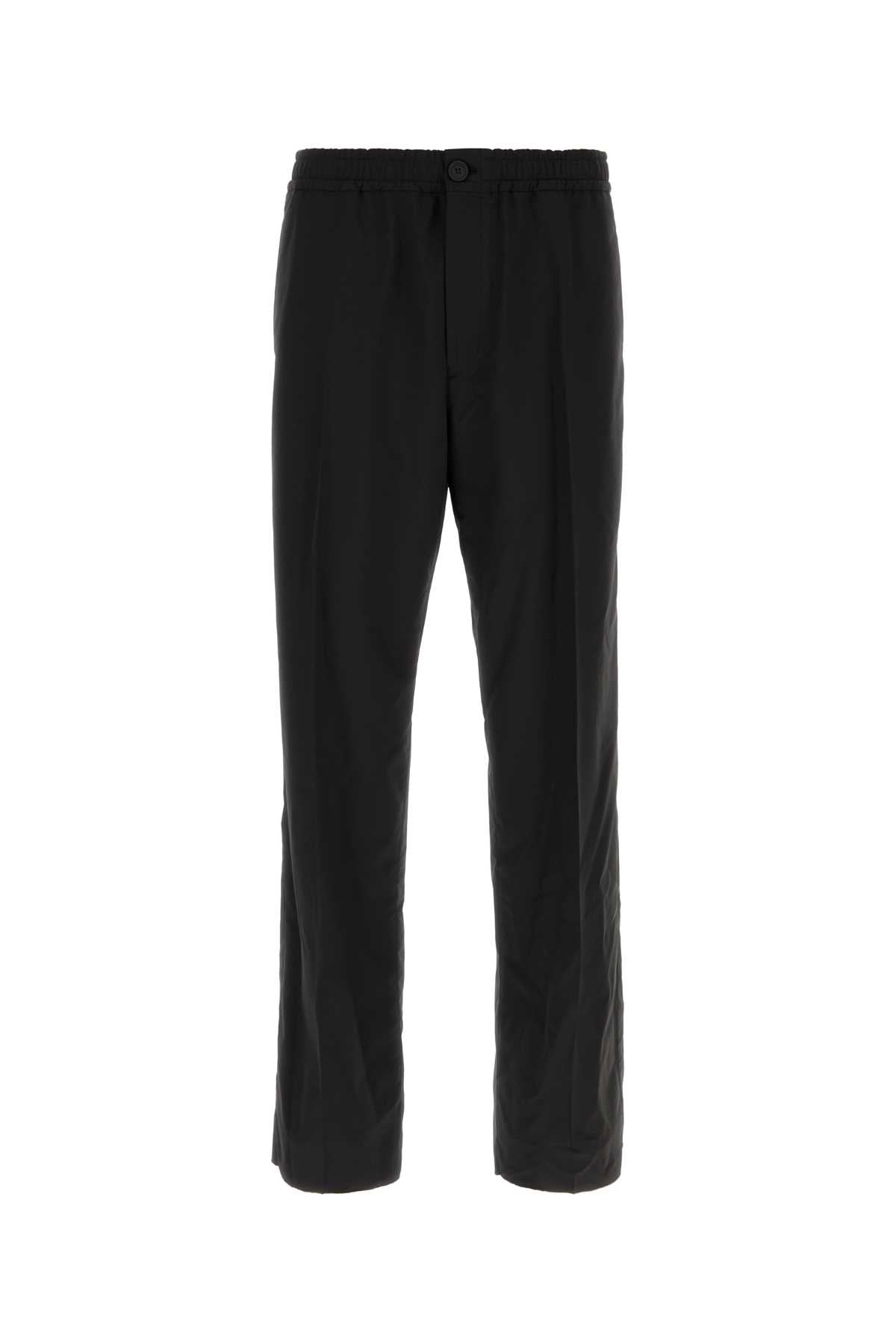 BLACK WOOL BLEND PANT Ferragamo BLACK 50