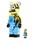 "BE@RBRICK DAVE CHROME" 100% AND 400% TOY Medicom Toy