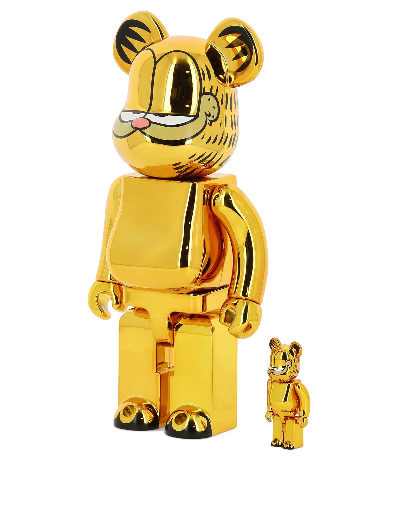 MEDICOM 100% + 400% GARFIELD GOLD CHROME BE@RBRICK ASSORTED Medicom Toy