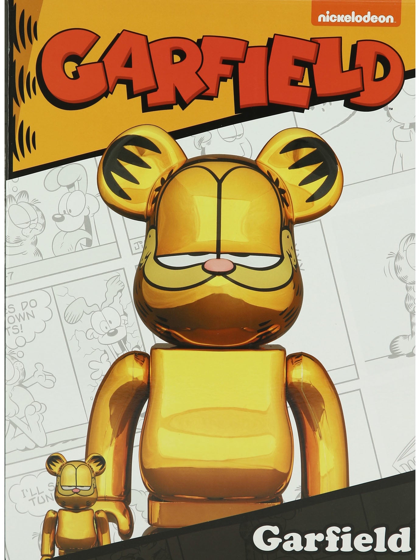 MEDICOM 100% + 400% GARFIELD GOLD CHROME BE@RBRICK ASSORTED Medicom Toy