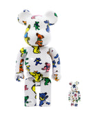 "BE@RBRICK GRATEFUL DEAD DANCING BEAR" 100% AND 400% TOY Medicom Toy WHITE UNI