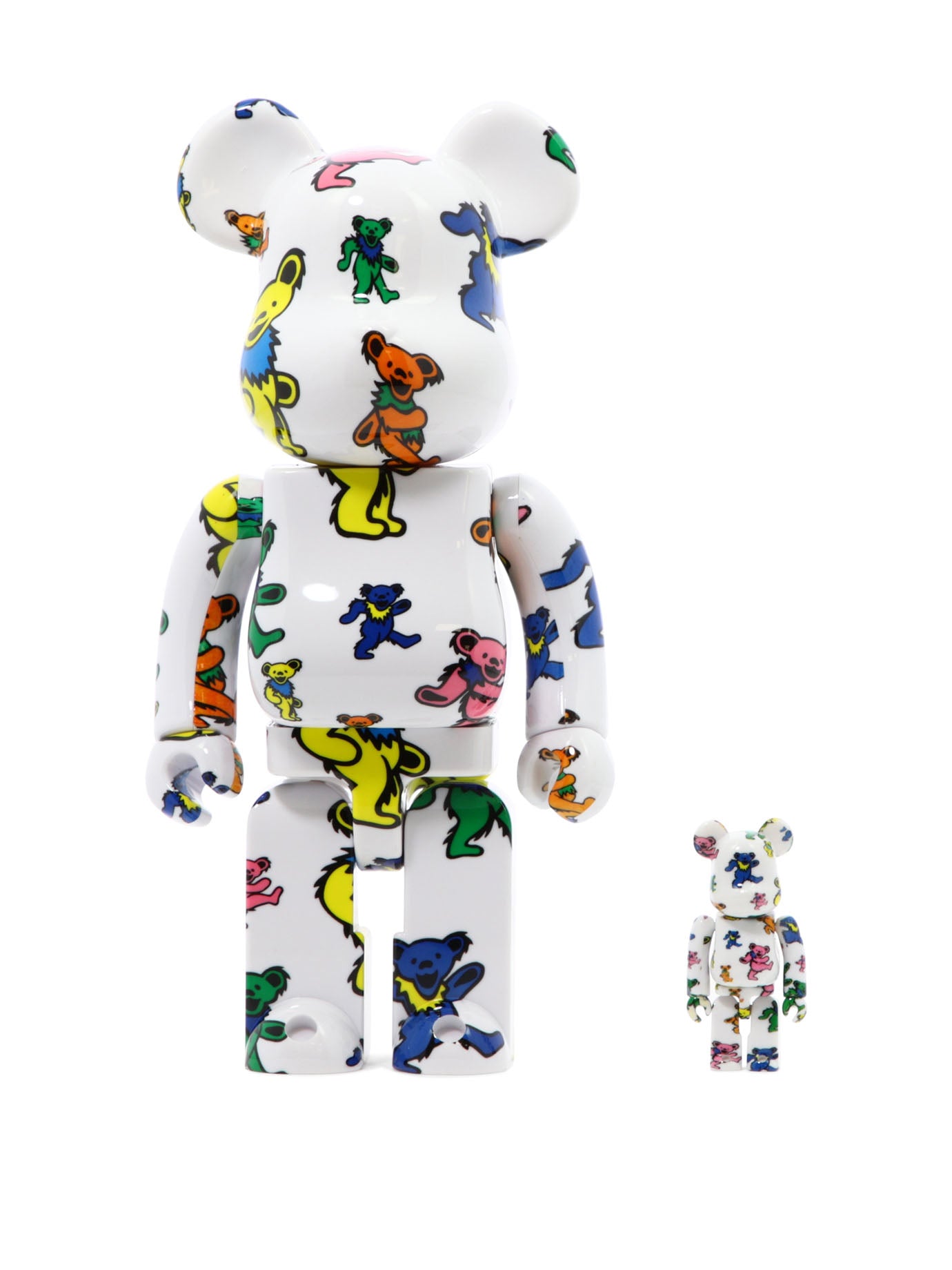 "BE@RBRICK GRATEFUL DEAD DANCING BEAR" 100% AND 400% TOY Medicom Toy WHITE UNI