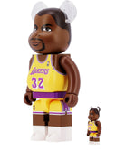"BE@RBRICK MAGIC JOHNSON" 100% AND 400% TOY Medicom Toy