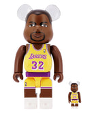 "BE@RBRICK MAGIC JOHNSON" 100% AND 400% TOY Medicom Toy BROWN U