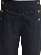 BLUE VISCOSE TROUSERS Ines de la Fressange