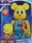 "BE@RBRICK X SPACE JAM TWEETY 100% + 400%" TOY Medicom Toy