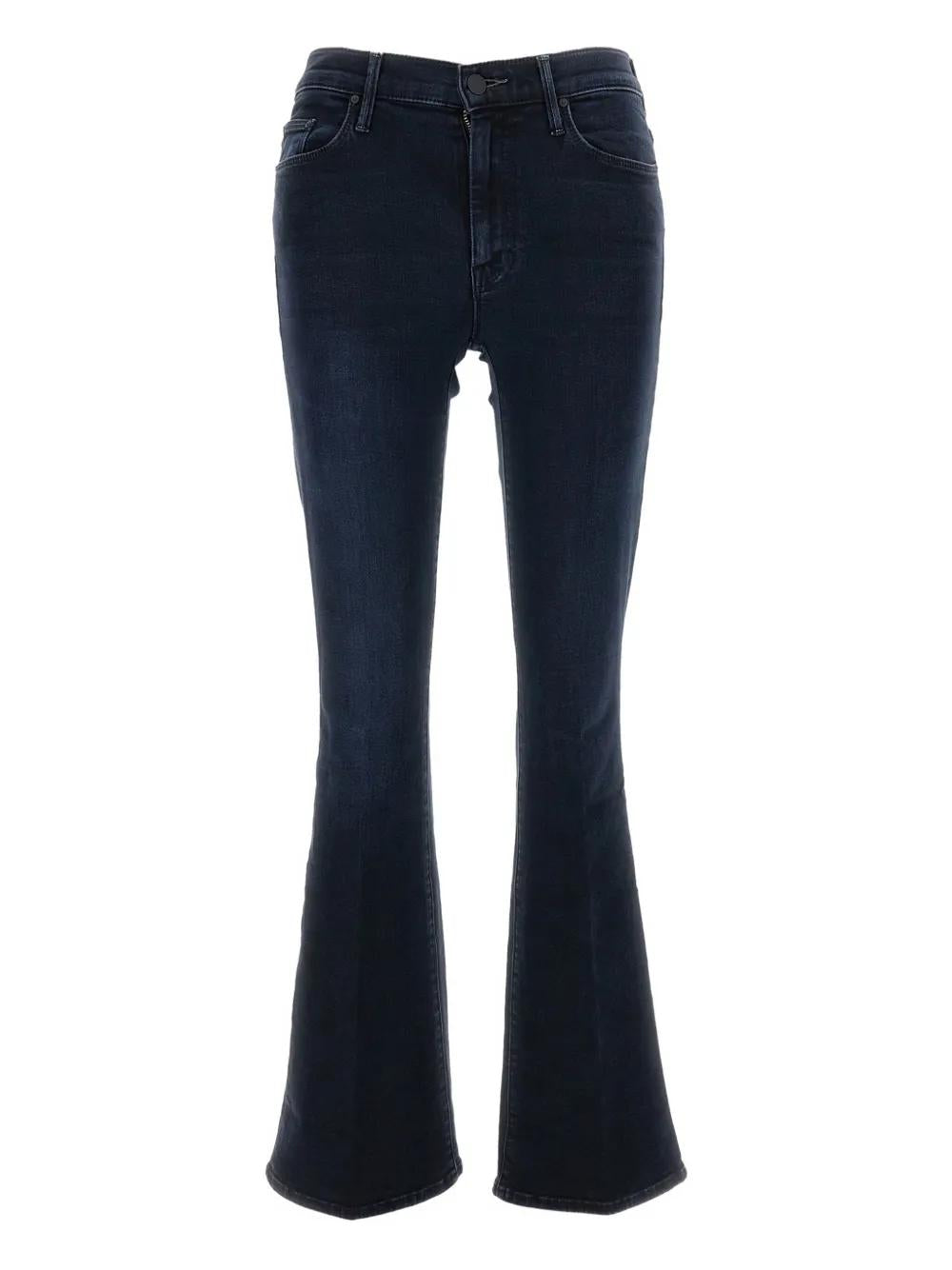 MIDNIGHT BLUE STRETCH DENIM THE WEEKENDER JEANS Mother BLUE 24