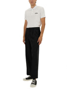 COTTON PIQUE POLO MOSCHINO COUTURE