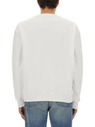 SWEATSHIRT WITH LAUREL CROWN LOGO EMBROIDERY MOSCHINO COUTURE