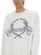 SWEATSHIRT WITH LAUREL CROWN LOGO EMBROIDERY MOSCHINO COUTURE