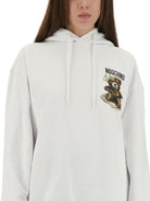 SWEATSHIRT WITH TEDDY PRINT MOSCHINO COUTURE