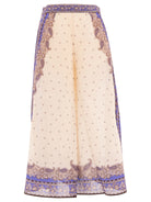 MAXINE WIDE LEG CROPPED PANT Zimmermann PURPLE 3