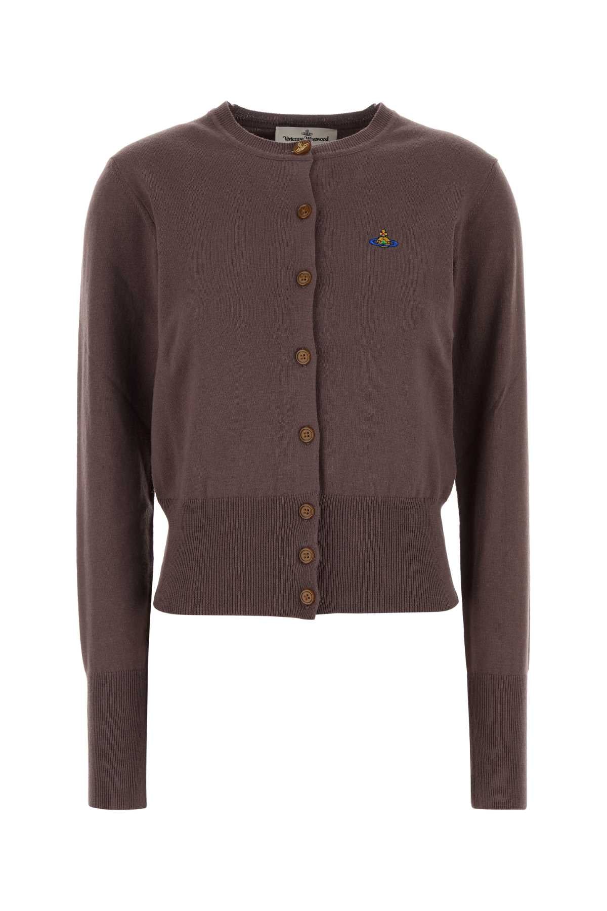 BROWN COTTON CASHMERE SWEATERS Vivienne Westwood BROWN XS