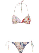 RHIANNON MINI TRI BIKINI Zimmermann PINK & PURPLE 2