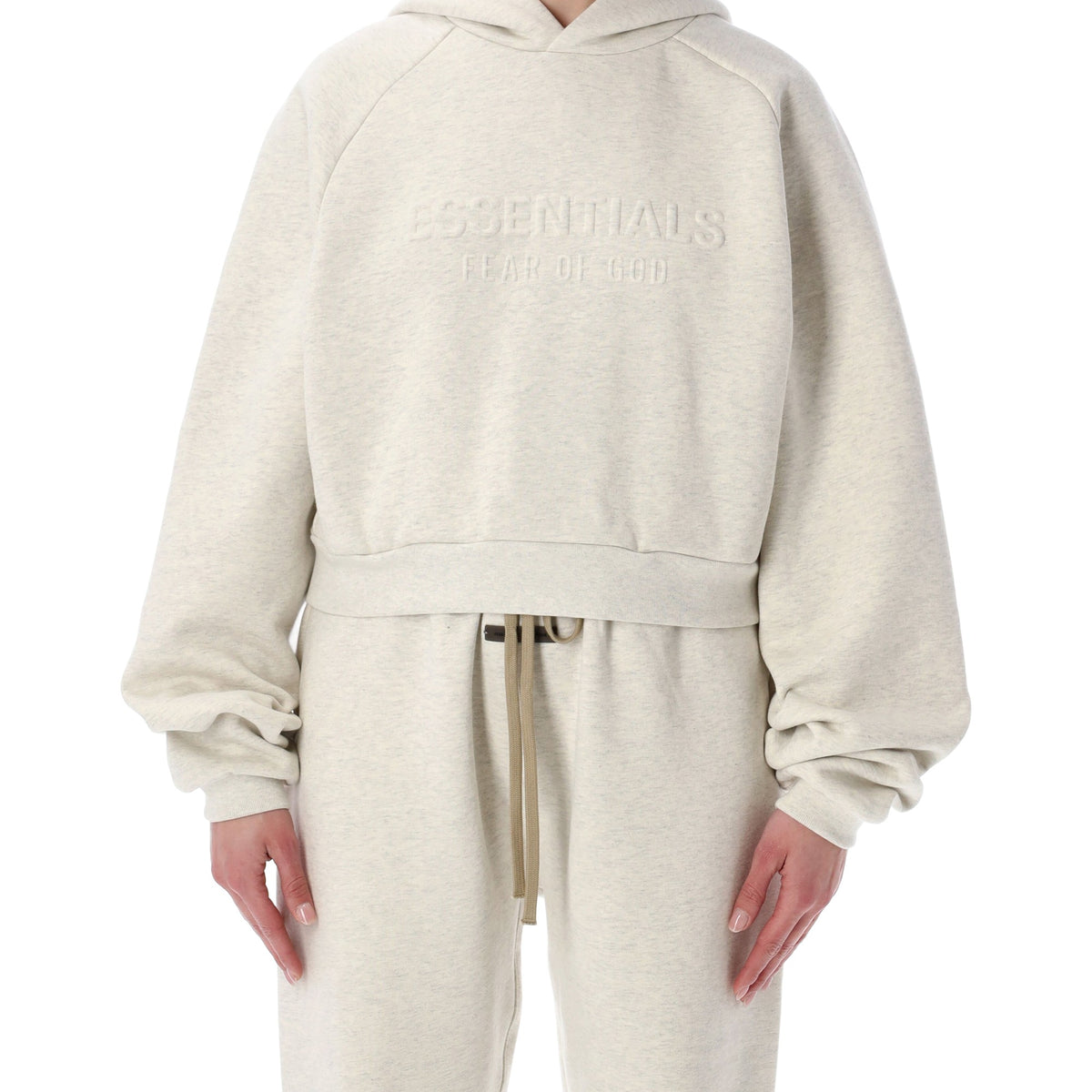 FEAR OF GOD ESSENTIALS ESSENTIALS FEAR OF GOD BEIGE 90’S RAGLAN HOODIE ...